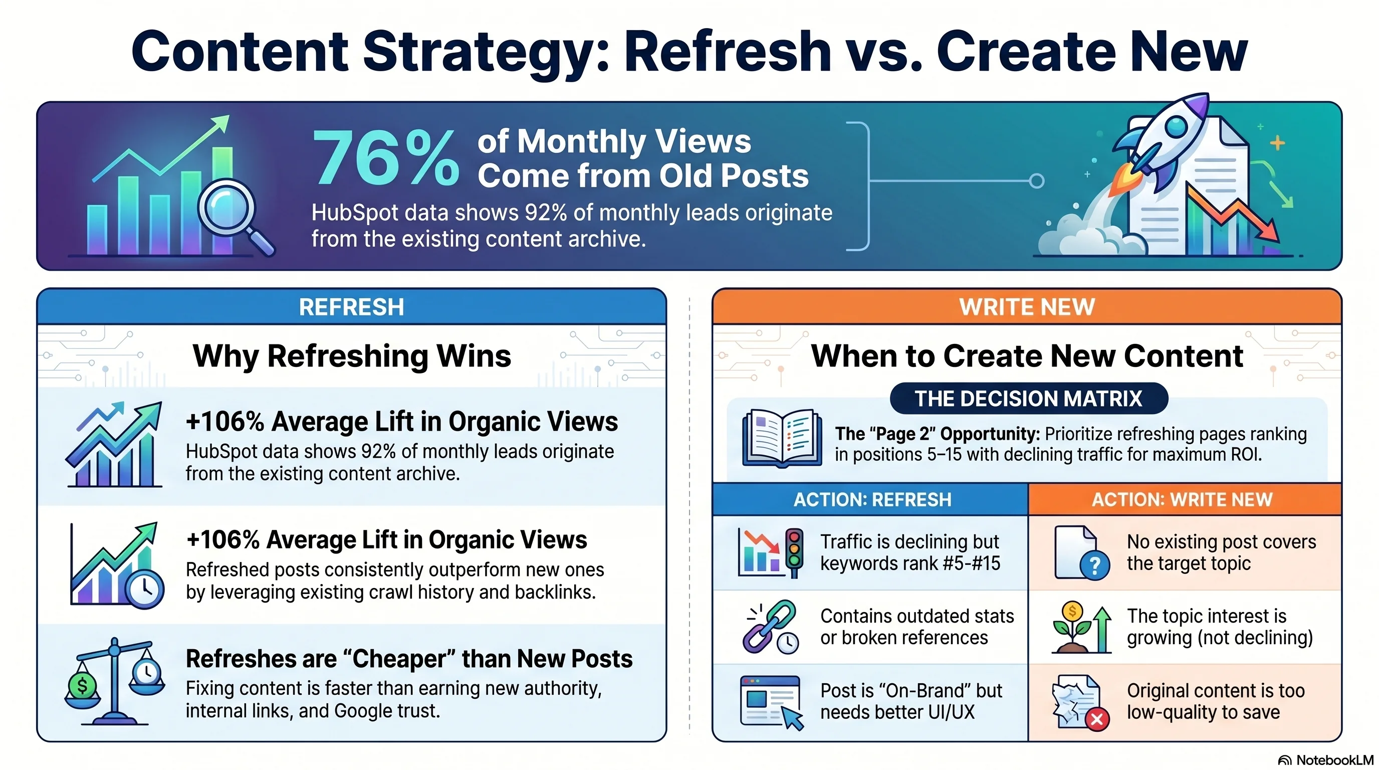 Content Refresh Strategy — When to Refresh vs Write New