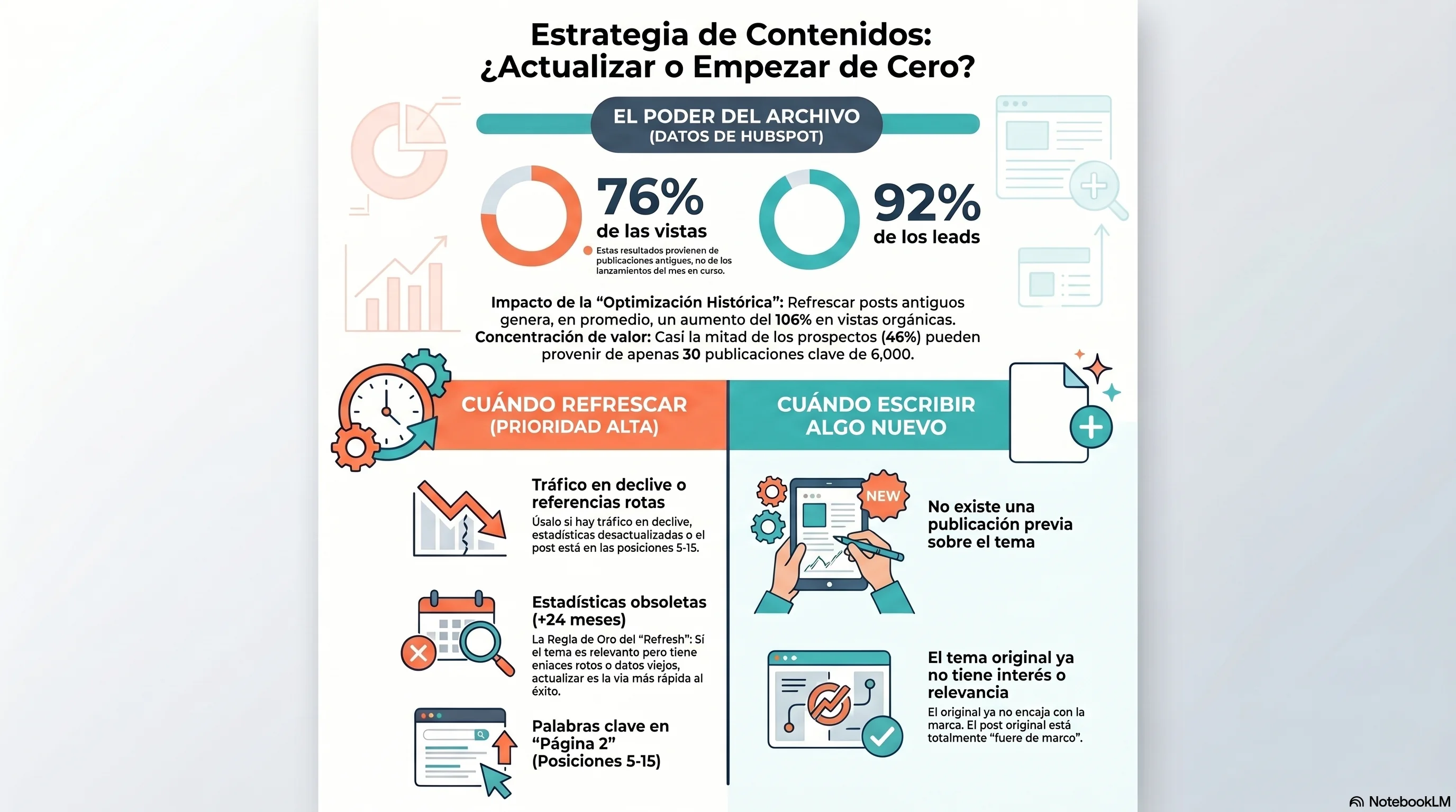 Estrategia de Actualización de Contenido — Cuándo Actualizar vs Escribir Nuevo
