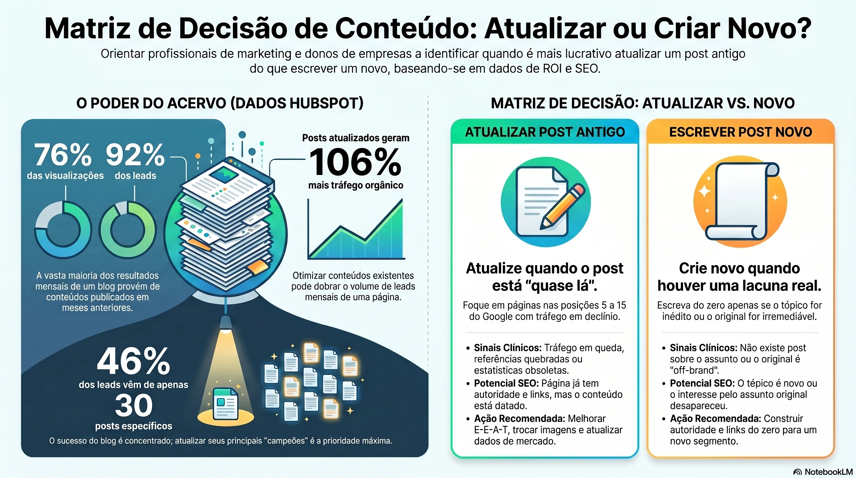 Estratégia de Atualização de Conteúdo — Quando atualizar vs. escrever novo