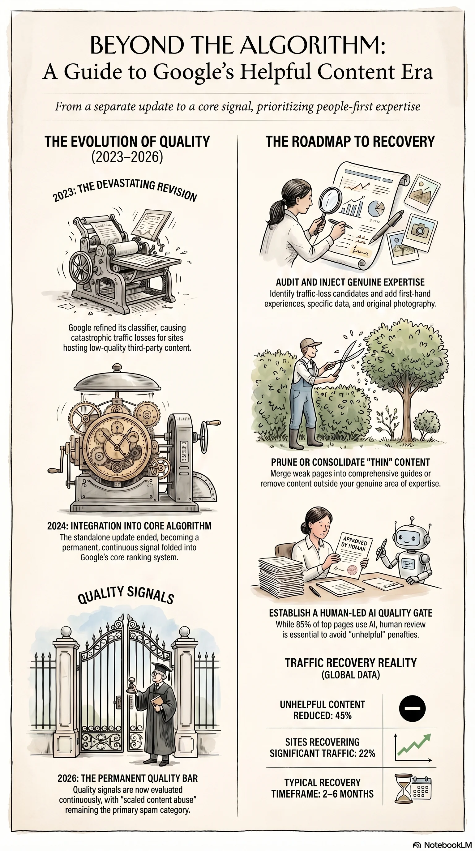 Helpful Content Self-Assessment Checklist — Infographic