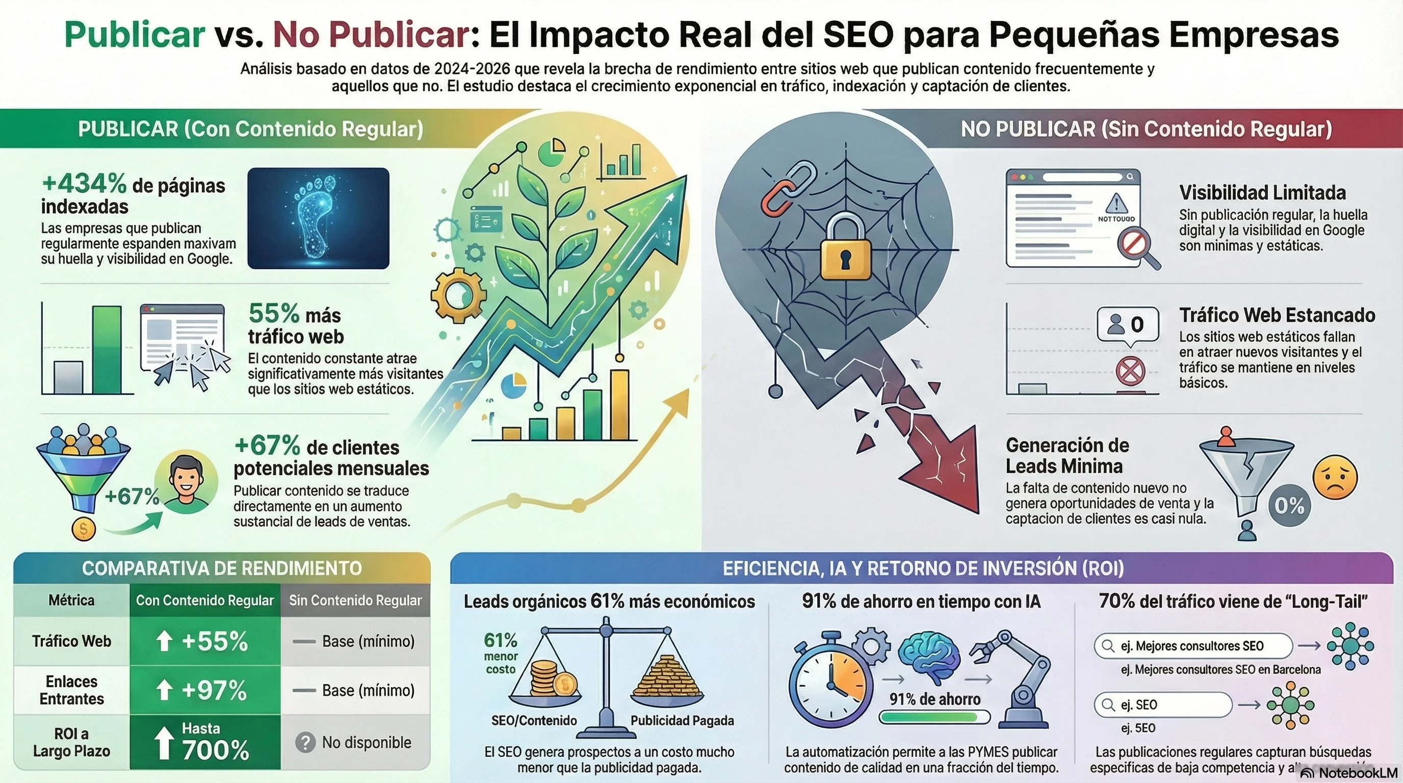 Infographie : Études de cas et données de ROI pour la publication de contenu d'actualité sur les sites web des petites entreprises