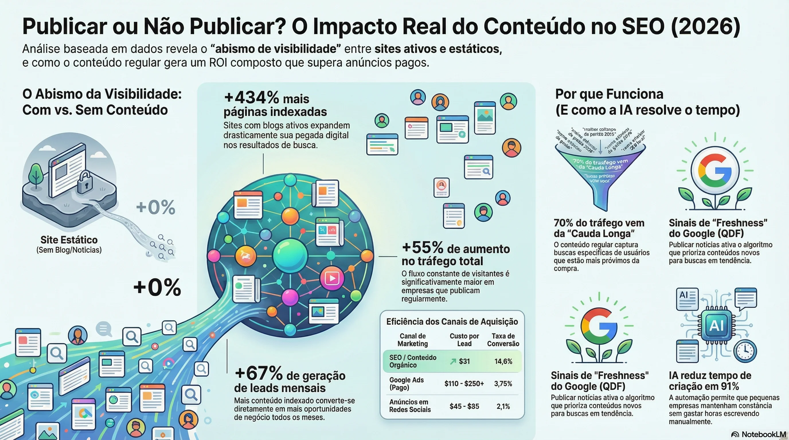 Infografica: Case study e dati ROI per la pubblicazione di contenuti news su siti web di piccole imprese