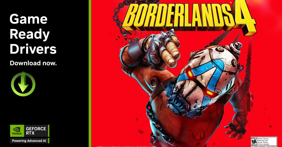 Nvidia’s latest GeForce driver is ready for Borderlands 4 and RTX Remix mods
