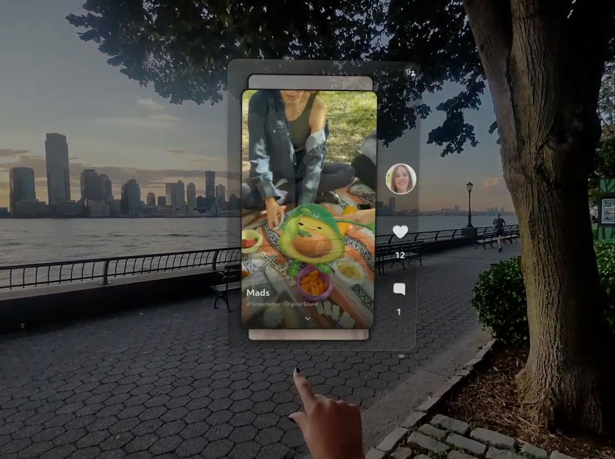 Snap's AR glasses are getting a better browser and support for Spotlight video