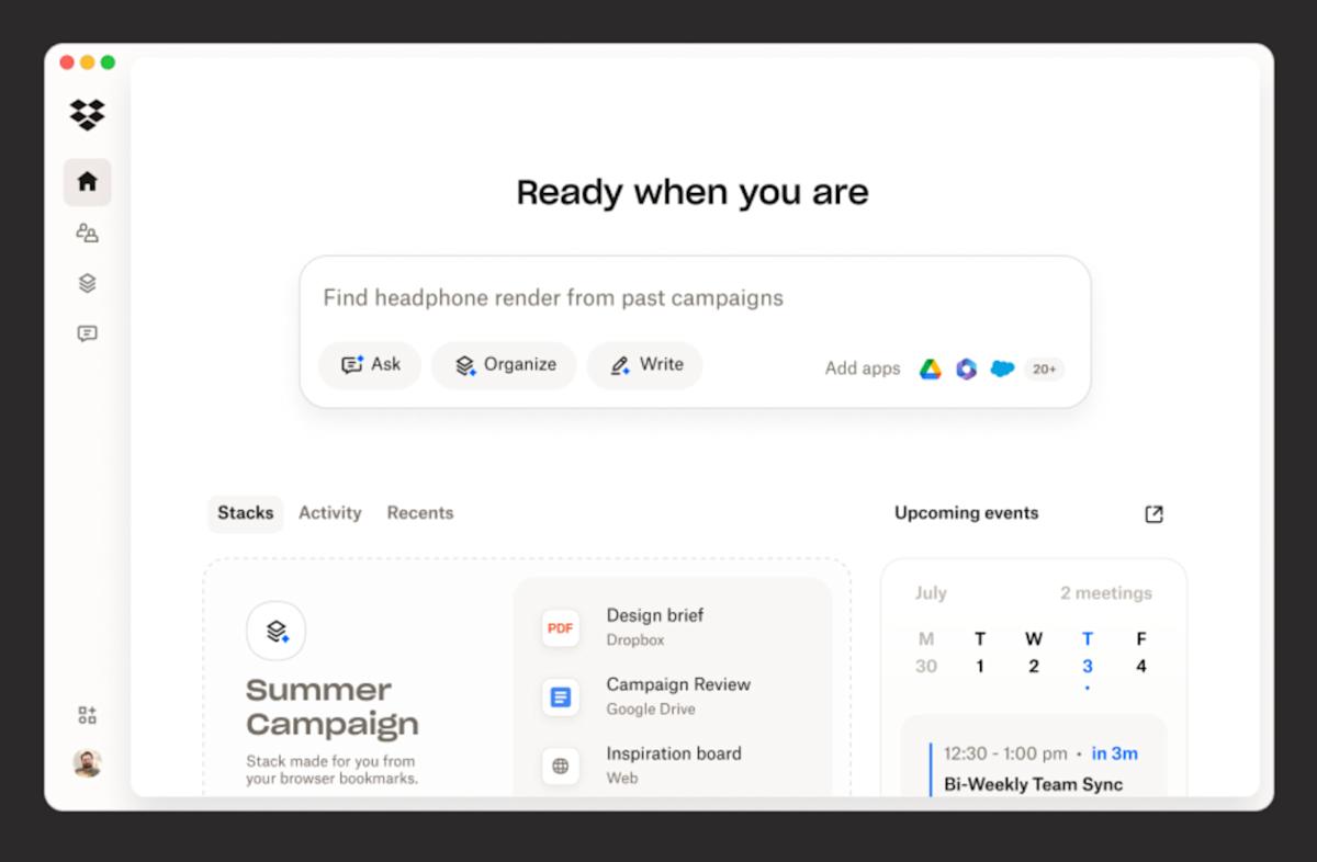 Dropbox is bringing its Dash AI features into the main app