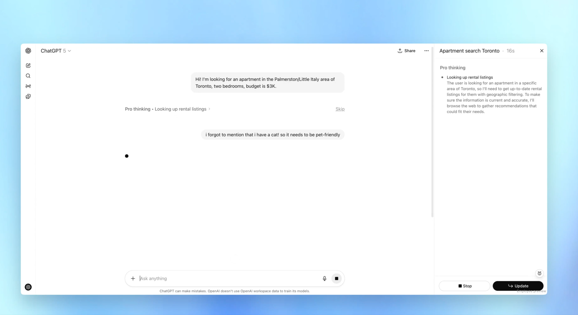 You can now interrupt ChatGPT as it learns to take feedback on the fly
