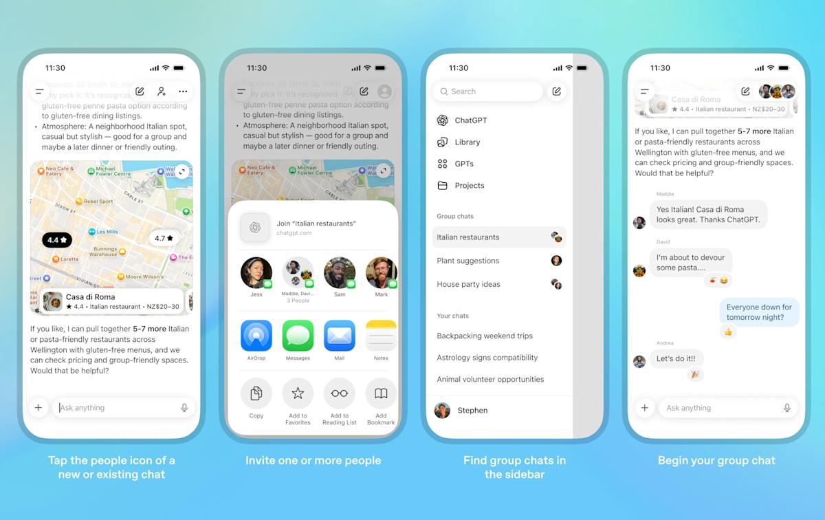 OpenAI is piloting group conversations in ChatGPT