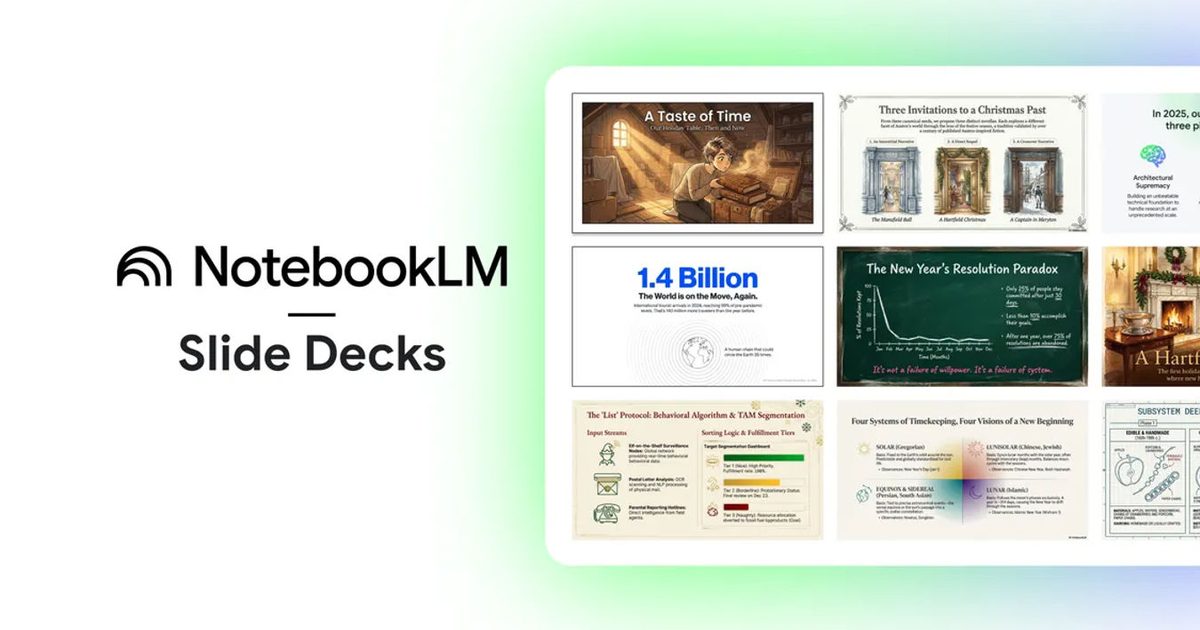 NotebookLM Introduces Prompt-Based Slide Editing and PPTX Export