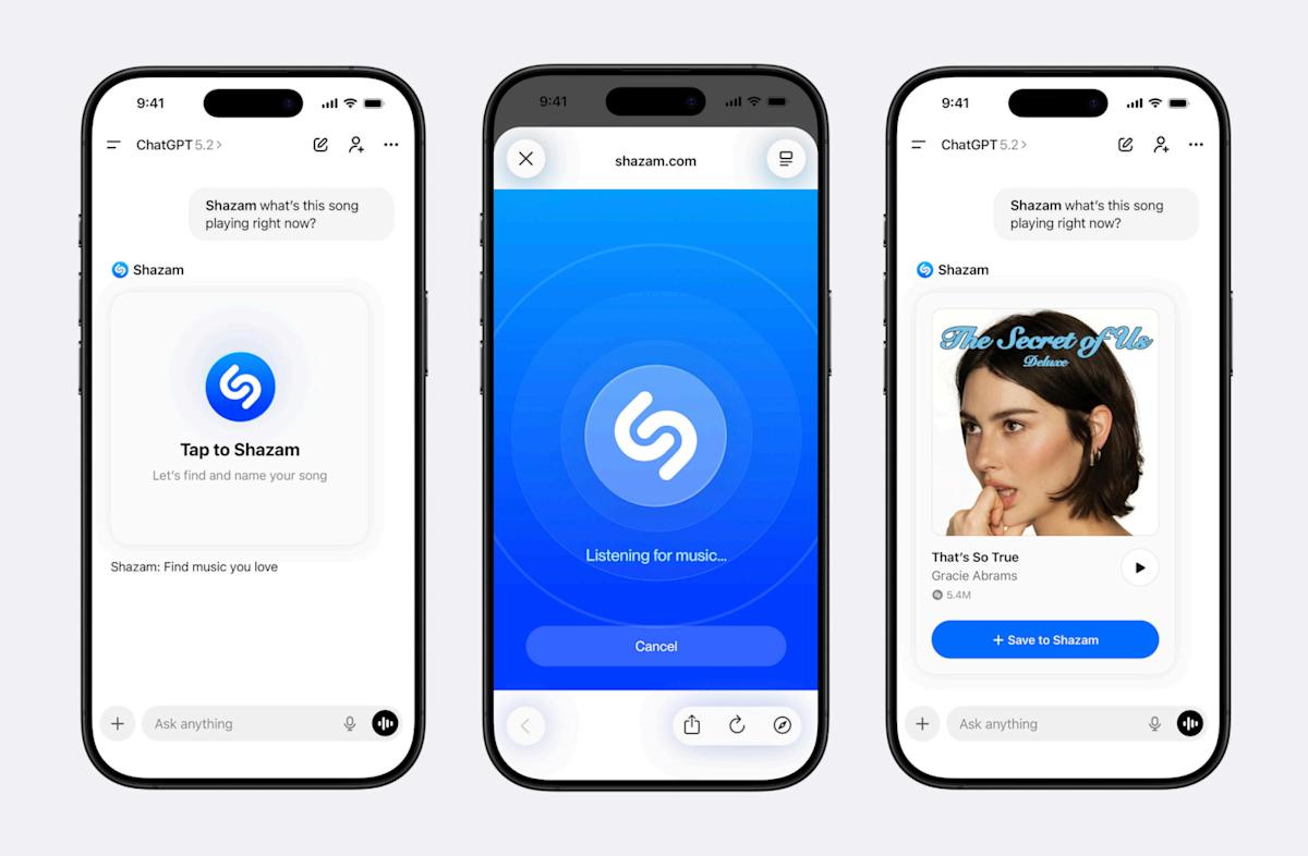 ChatGPT Integrates Shazam for In‑Chat Song Identification