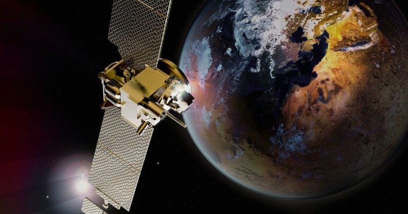 Communications Satellite in Earth Orbit
