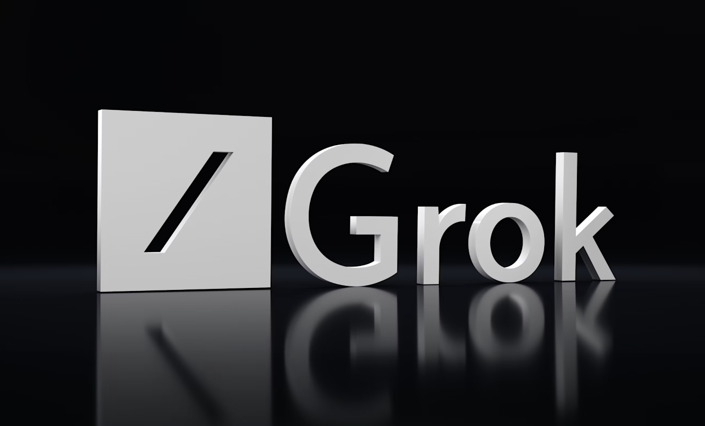 Grok Logo 3D Rendering