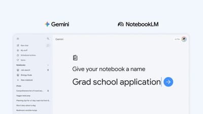 Google Adds Notebook Integration to Gemini AI Chatbot