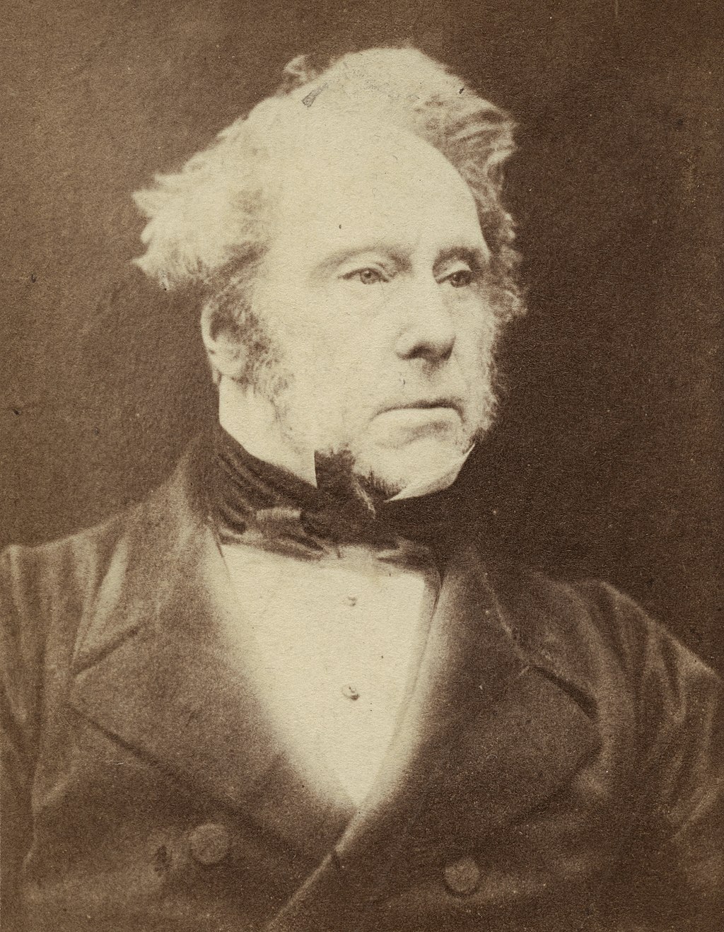 An 1857 photographic portrait of Henry John Temple, also known as Lord Palmerston.