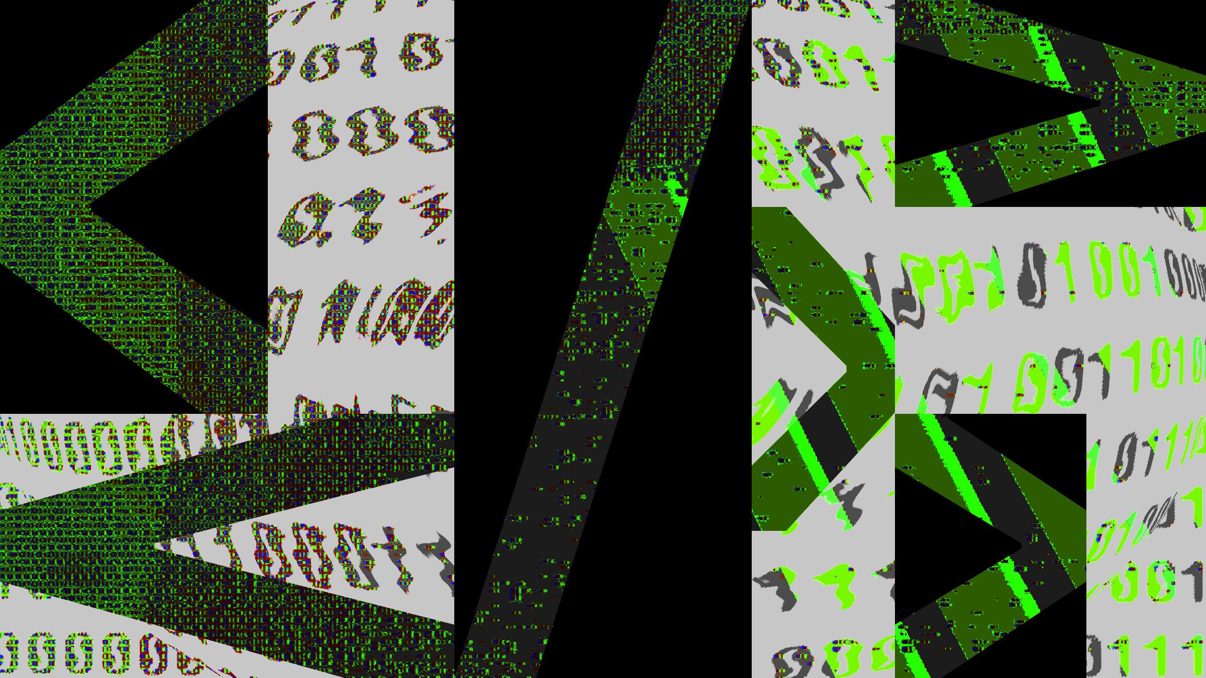 Illustration of and warped binary code