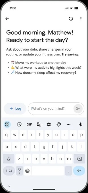 Content image from Fitbit’s revamped app, with Gemini-powered health coach, rolls out to Premium users