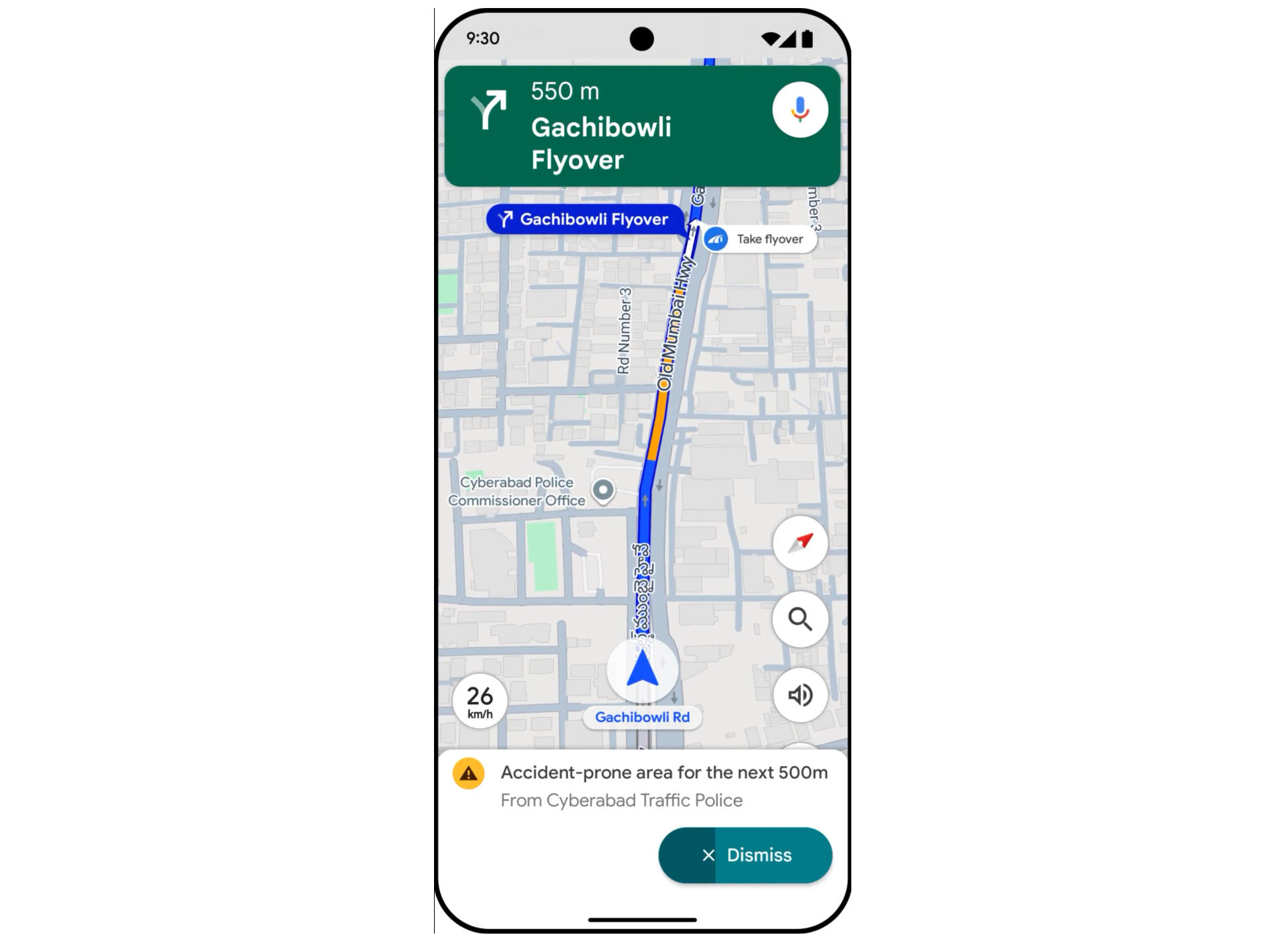 Content image from Google Maps upgrades navigation in India with Gemini, safety alerts