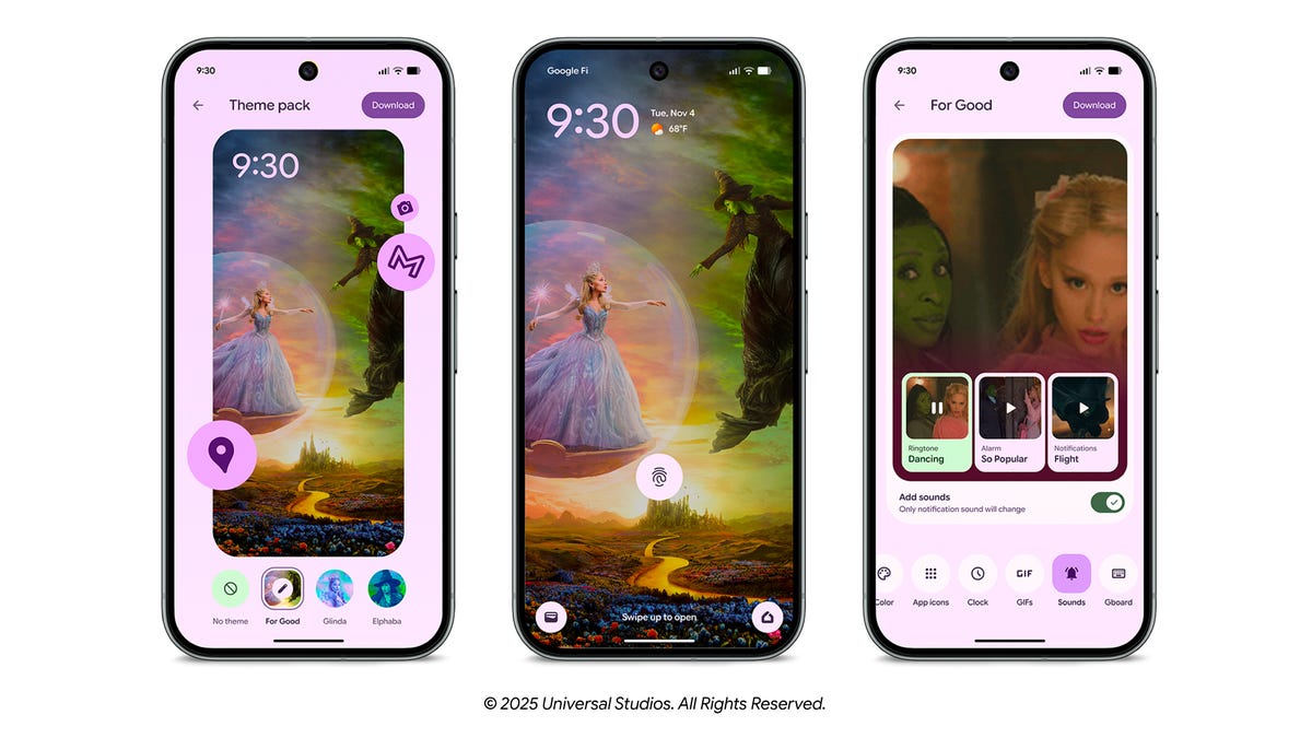 Google's November Pixel Drop Adds Photo Remixing in Messages, Scam Protection and 'Wicked' Themes