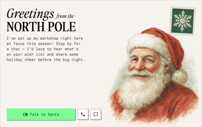 Content image from AI startup Tavus founder says users talk to its AI Santa ‘for hours’ per day