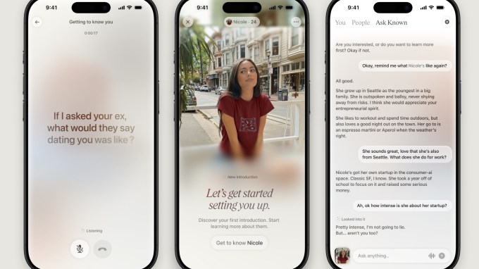 Content image from Known uses voice AI to help you go on more in-person dates